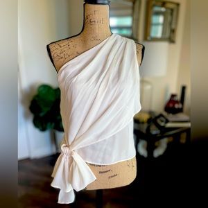 One Shoulder Tie Top